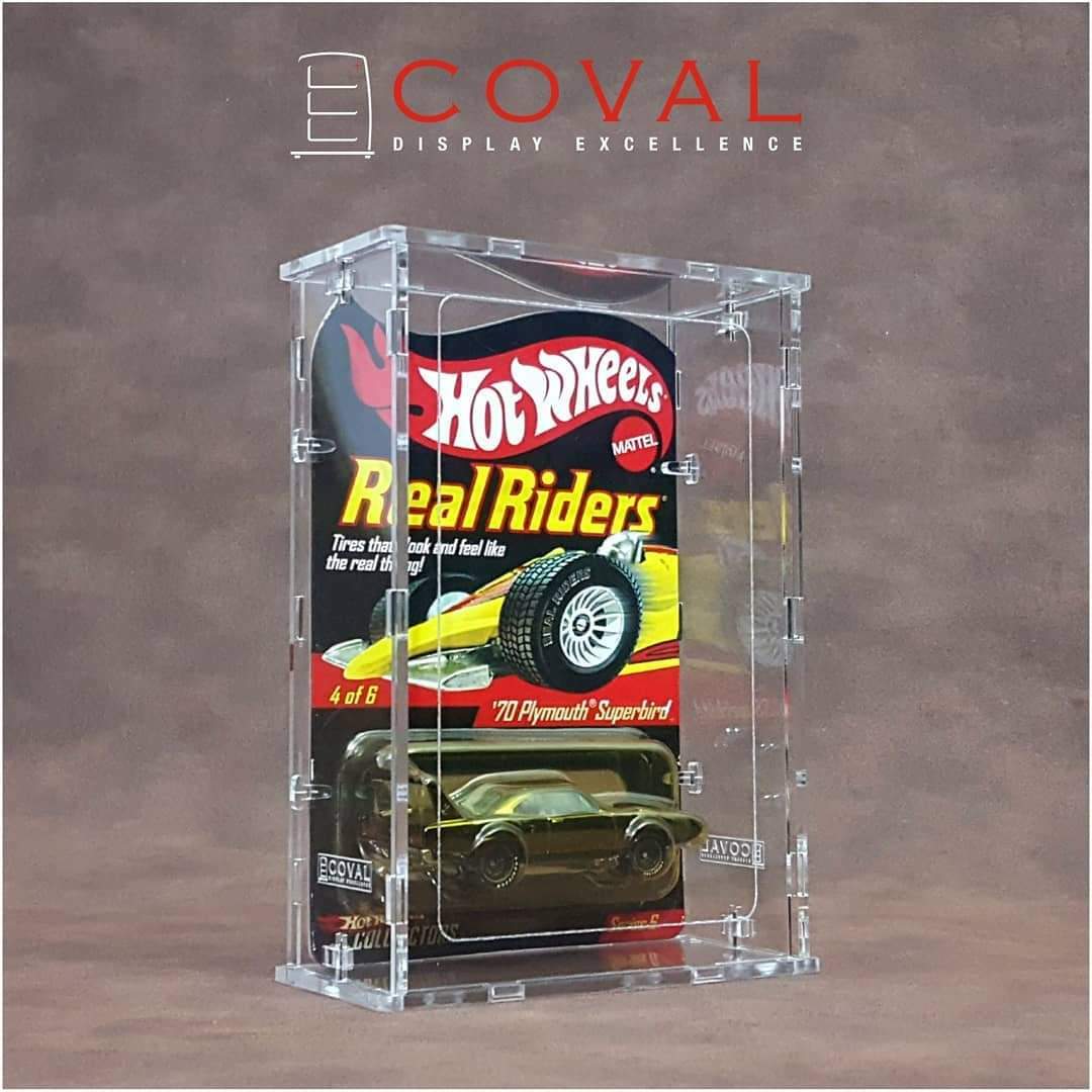 SRC-101 Acrylic Display Case for 1 x 1 Carded RLC and Mainline Hot Wheels *Stackable *Wallmountable