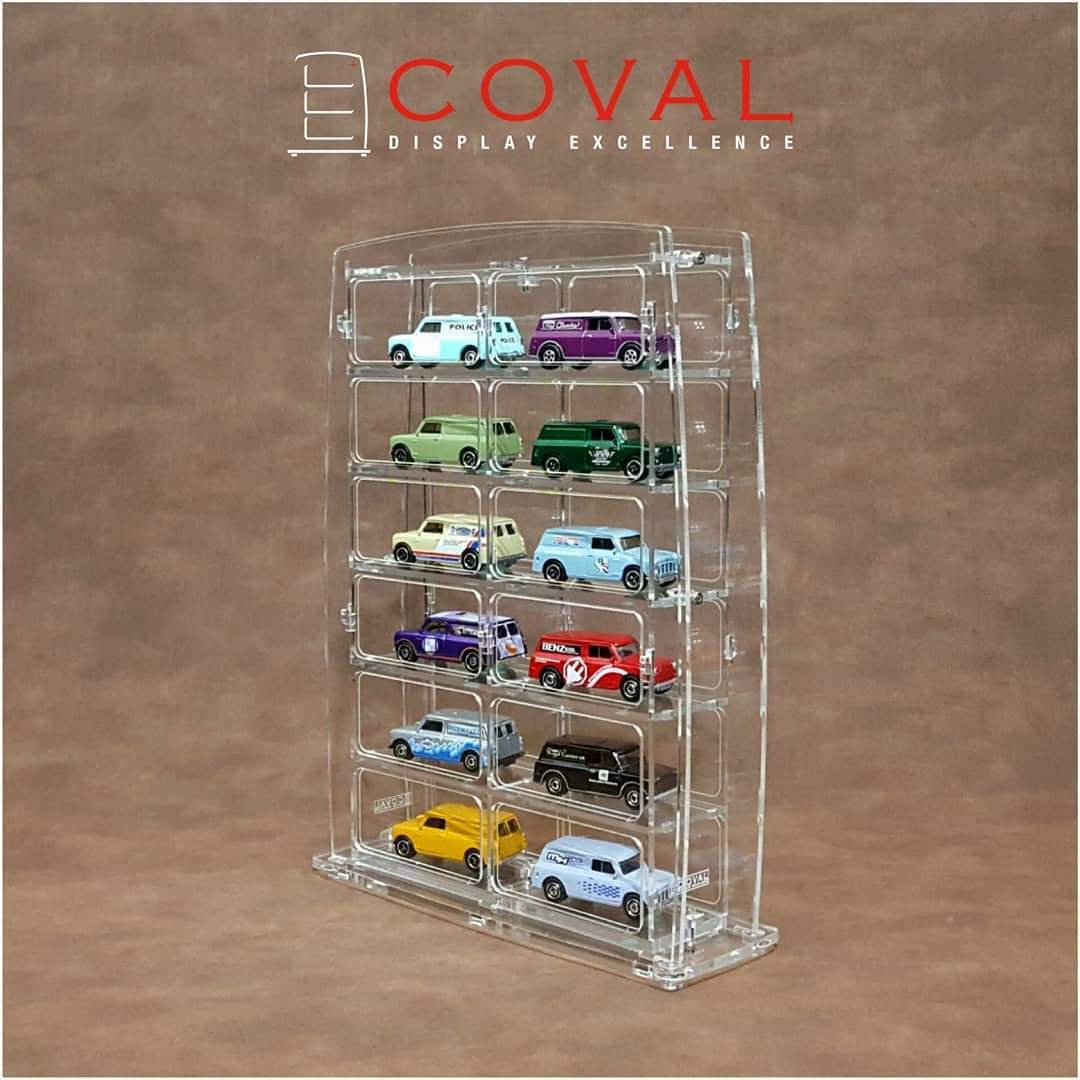ST-206 Display Stand - 2 x 6 Vertical (Clear Frame)