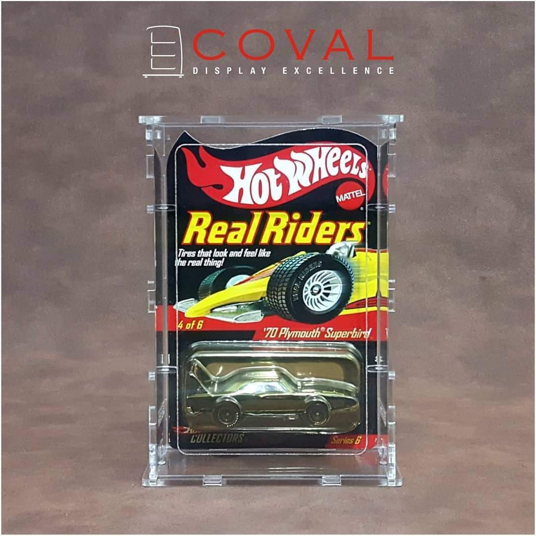 SRC-101 Acrylic Display Case for 1 x 1 Carded RLC and Mainline Hot Wheels *Stackable *Wallmountable
