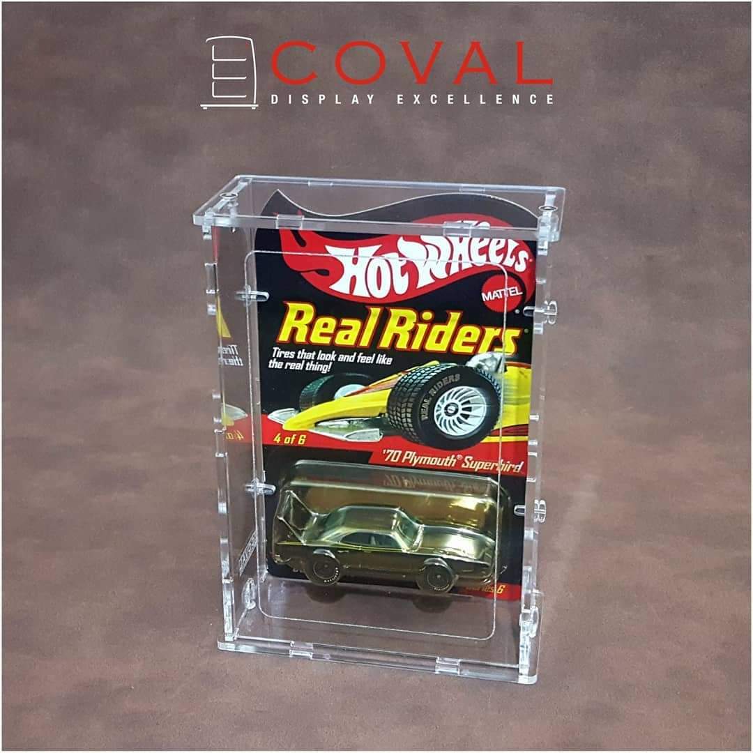 SRC-101 Acrylic Display Case for 1 x 1 Carded RLC and Mainline Hot Wheels *Stackable *Wallmountable