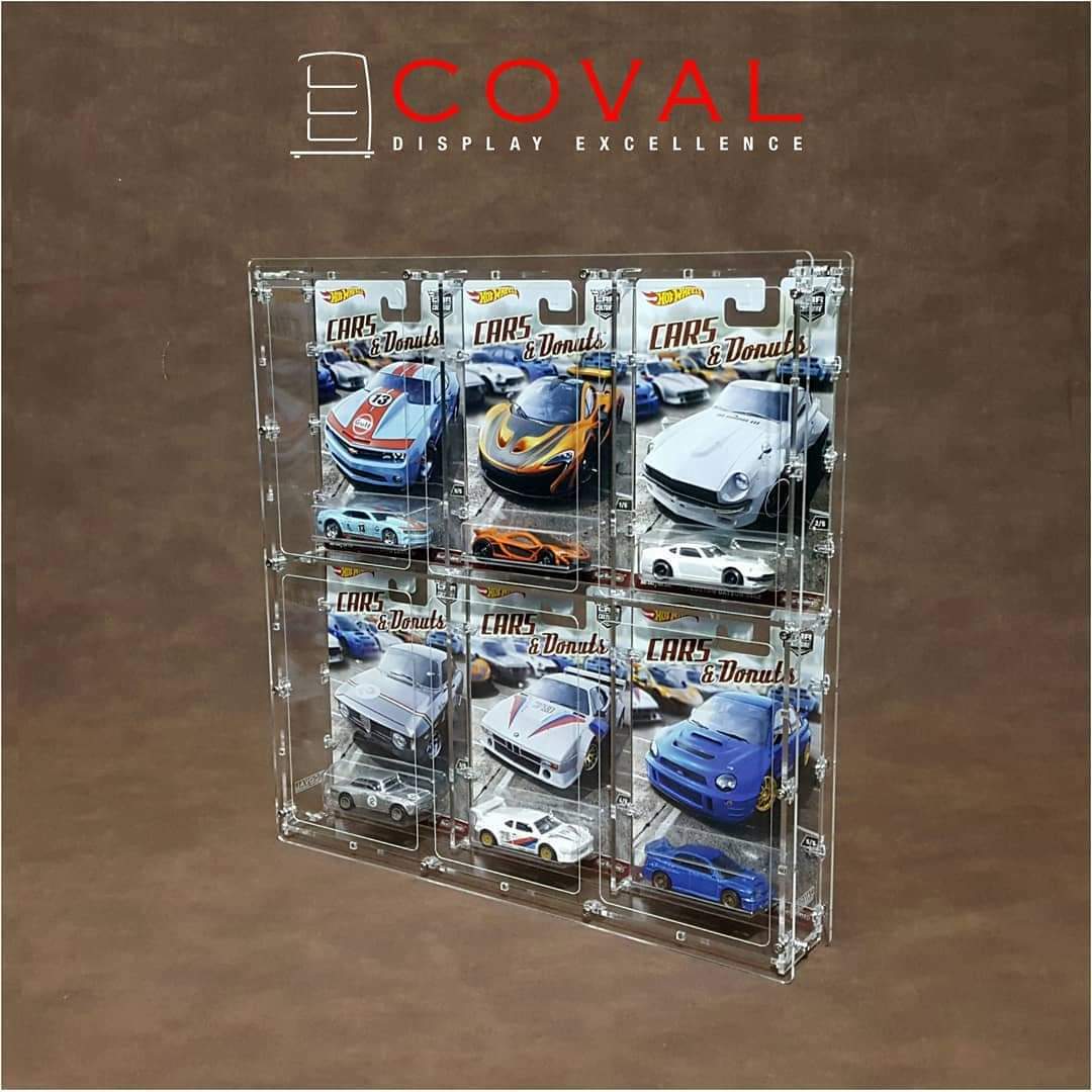 HRC-302 Acrylic Display Case for 3 x 2 Carded RLC and Mainline Hot Wheels