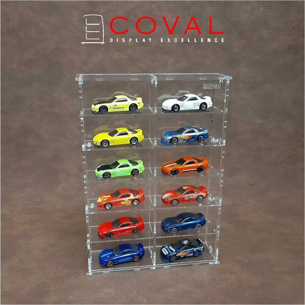 SMD-206C Acrylic Display Cabinet Holds 1/64 Loose Cars Holds 2 x 6