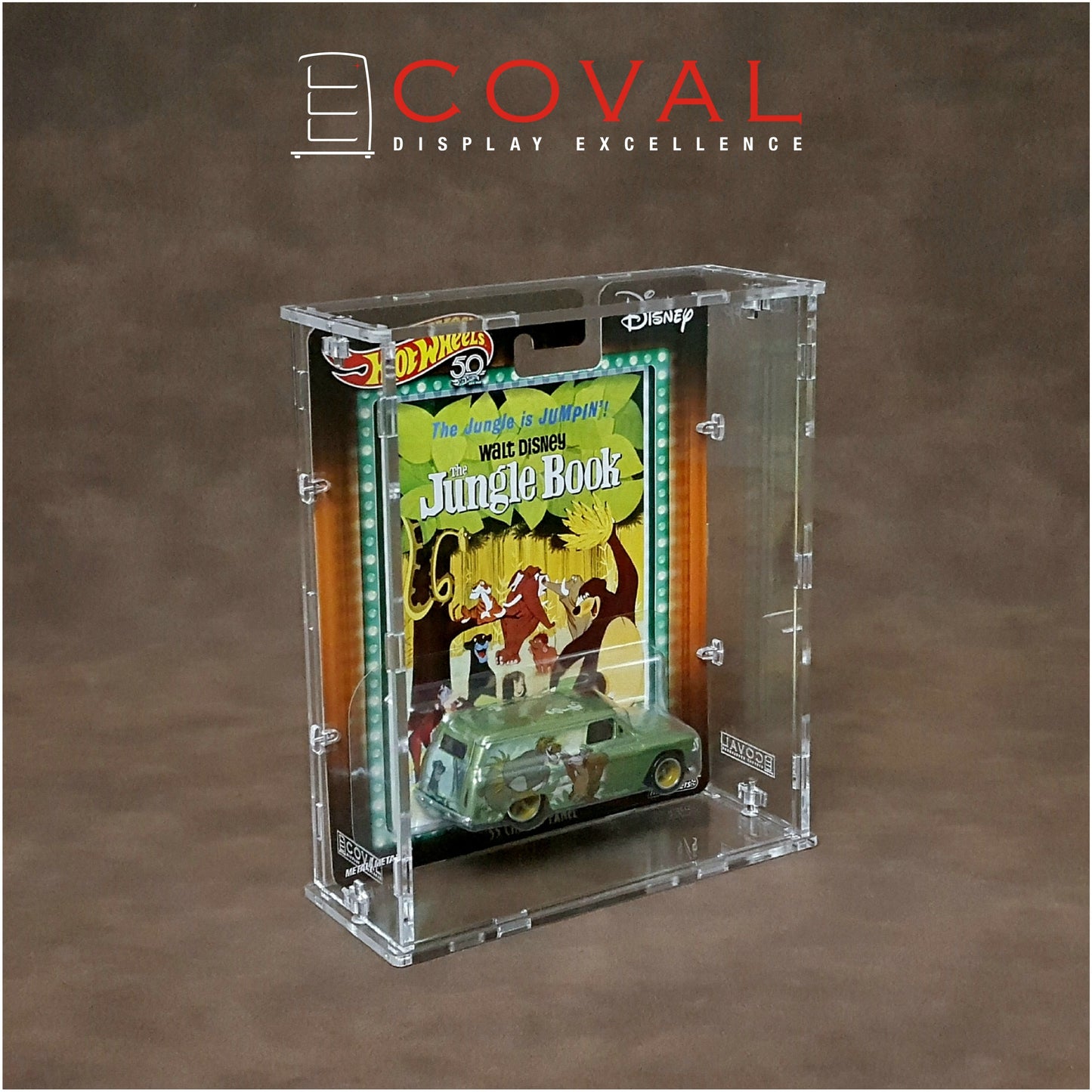 SWC-101 Acrylic Display Case for Single Wide Premium Carded Hot Wheels *Stackable *Wallmountable