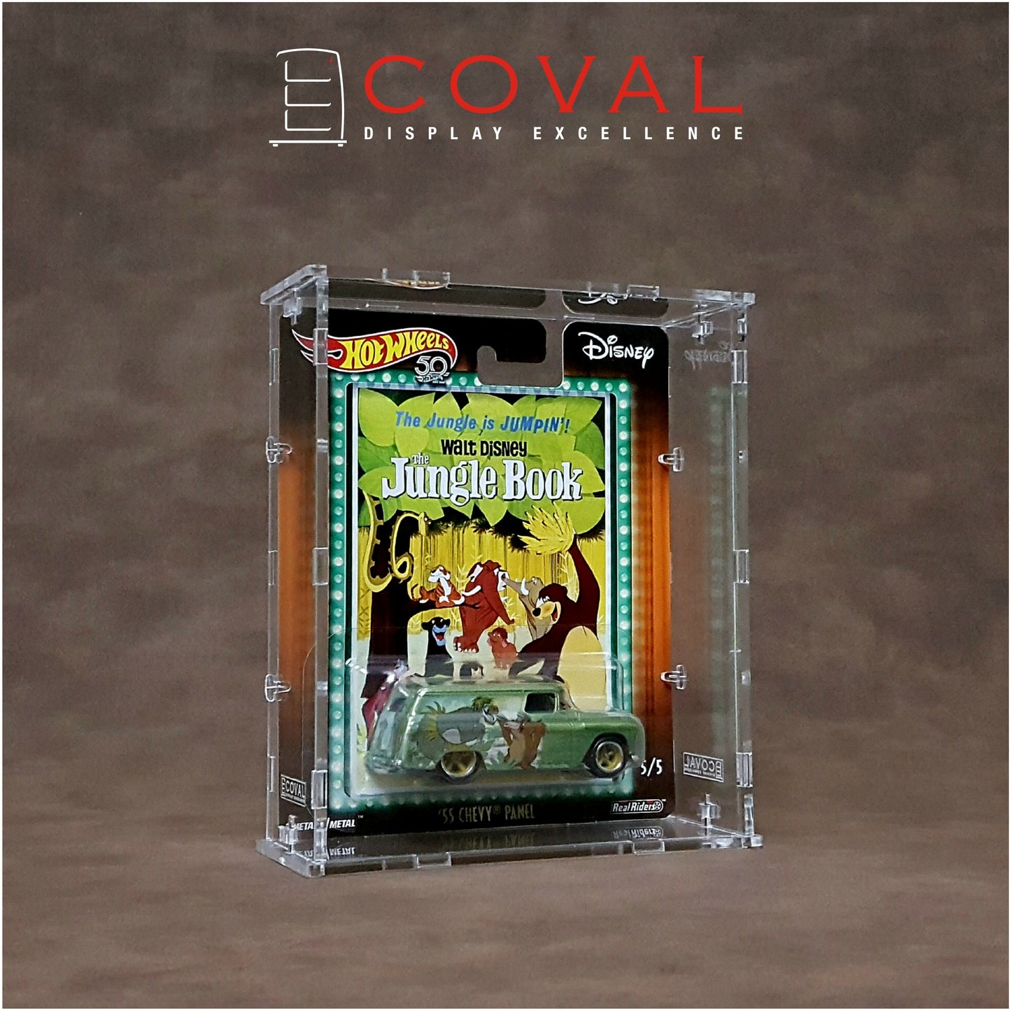SWC-101 Acrylic Display Case for Single Wide Premium Carded Hot Wheels *Stackable *Wallmountable