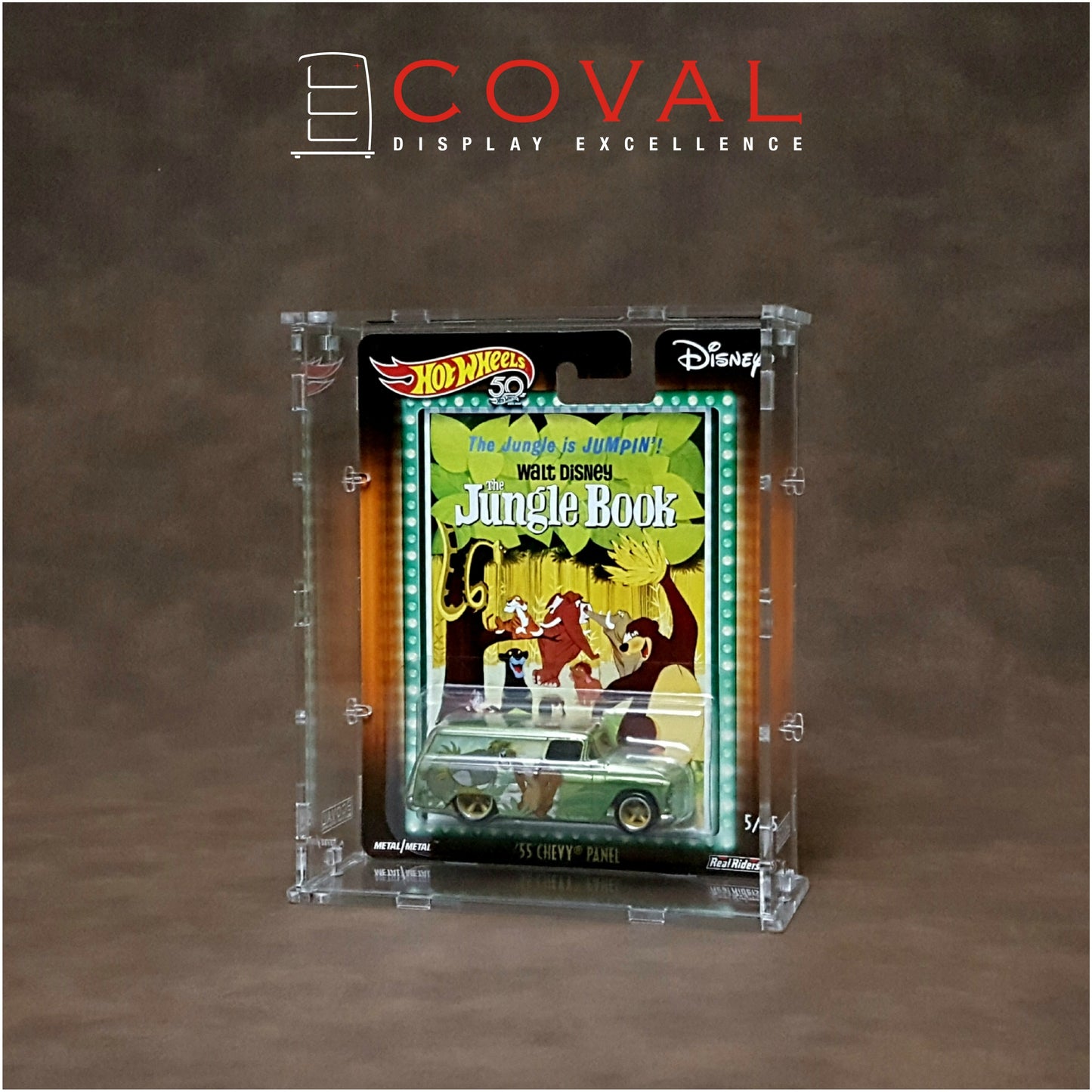 SWC-101 Acrylic Display Case for Single Wide Premium Carded Hot Wheels *Stackable *Wallmountable