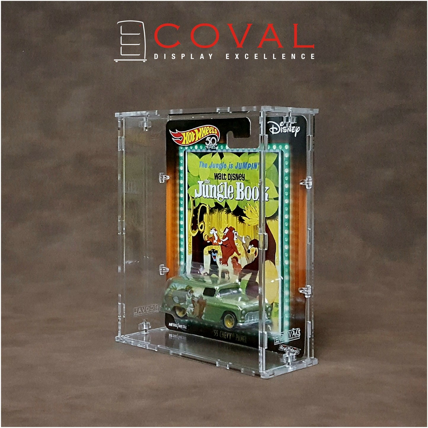 SWC-101 Acrylic Display Case for Single Wide Premium Carded Hot Wheels *Stackable *Wallmountable