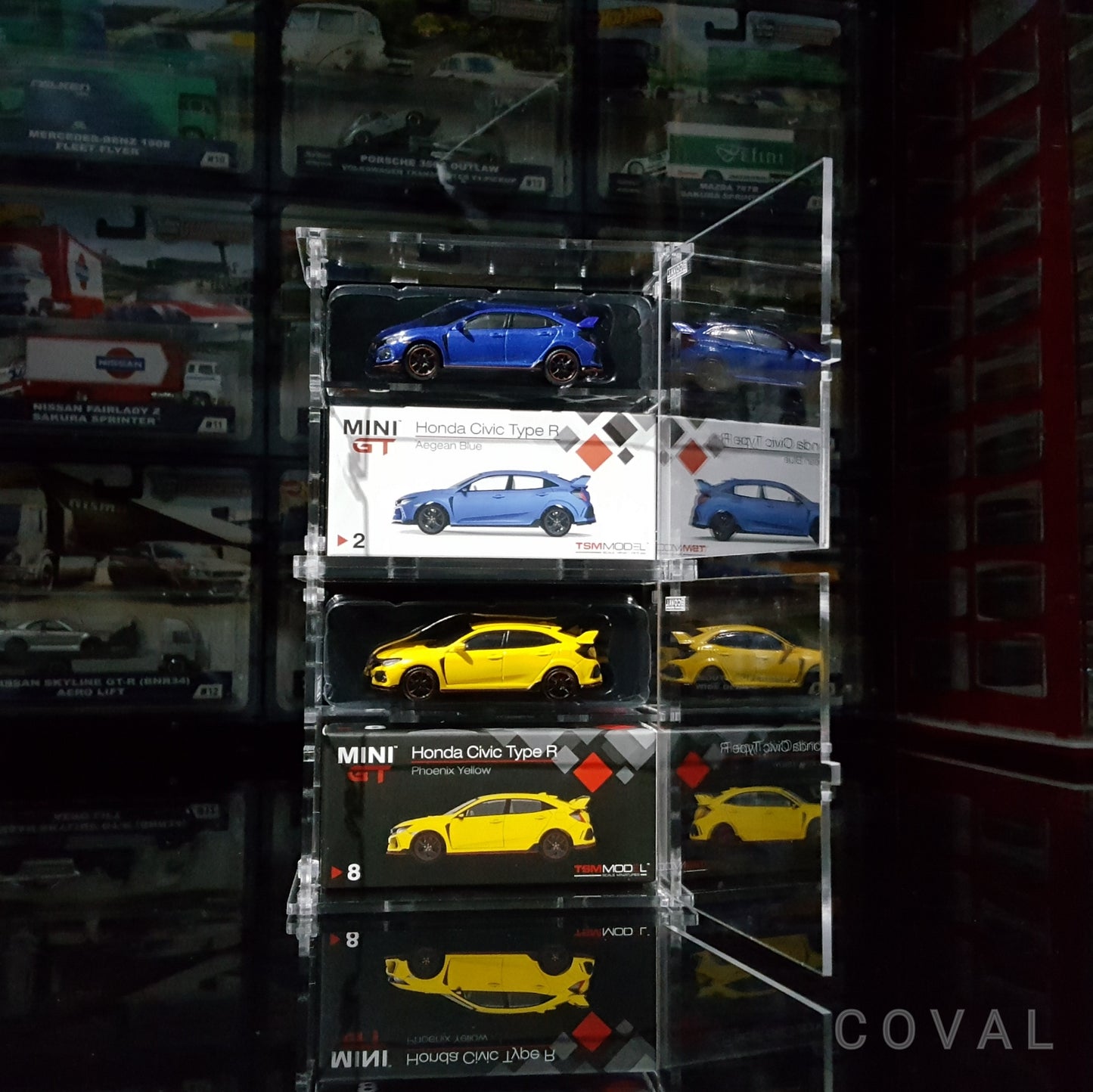 SMG-102 Acrylic Display Cabinet for 1 Mini GT Car and Box