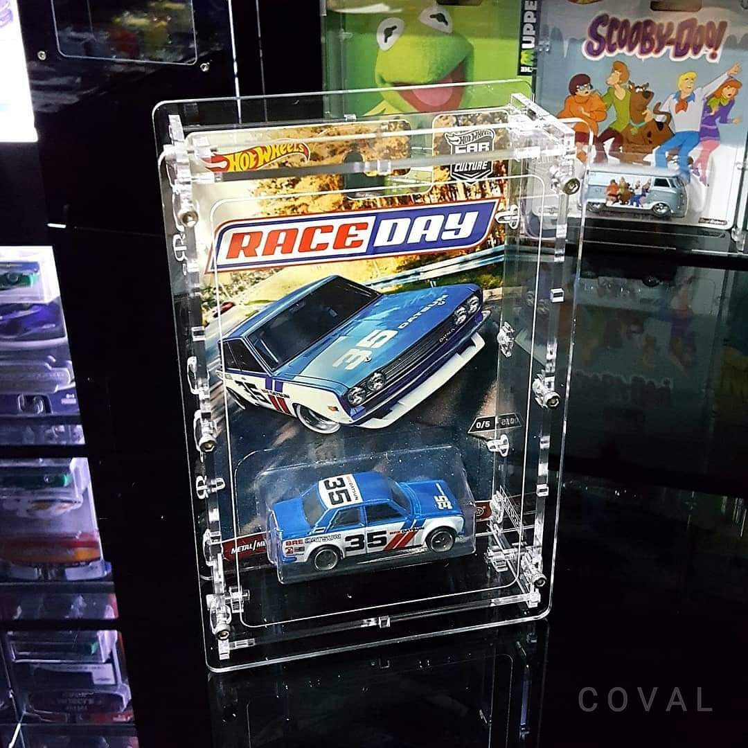HRC-101 Acrylic Display Case for Single Carded RLC and Mainline Hot Wheels *Pack of 5
