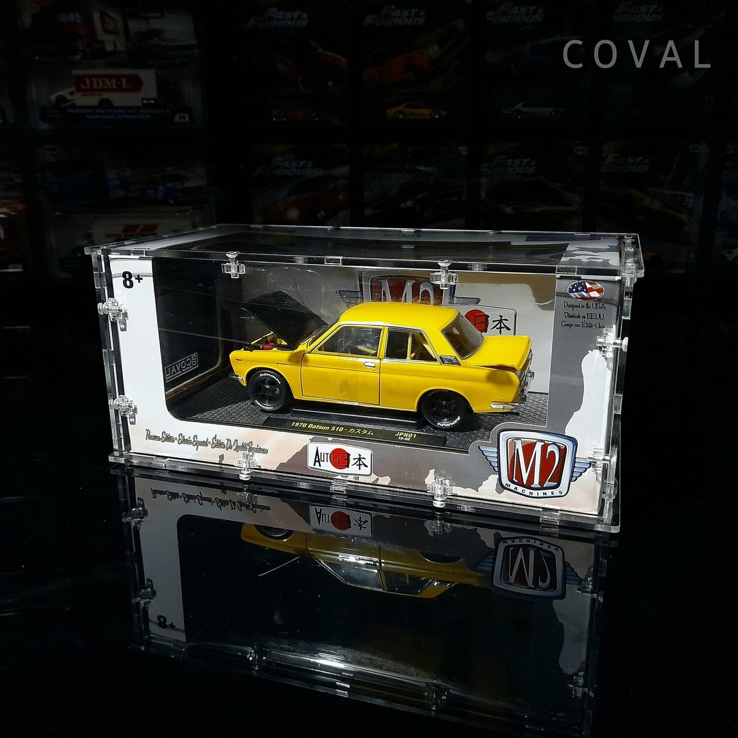 MTX-101 Acrylic Display Case for Single 1/24 M2 Machines Boxed Car