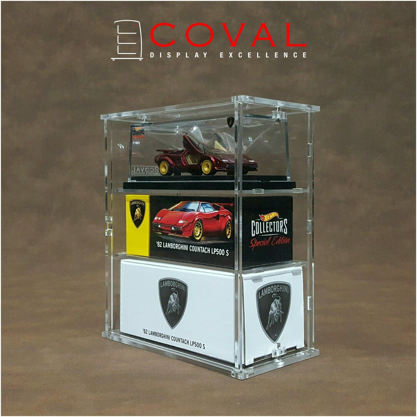 SLC-103 Acrylic Cabinet for Hot Wheels RLC Boxed Car - 3 Layers