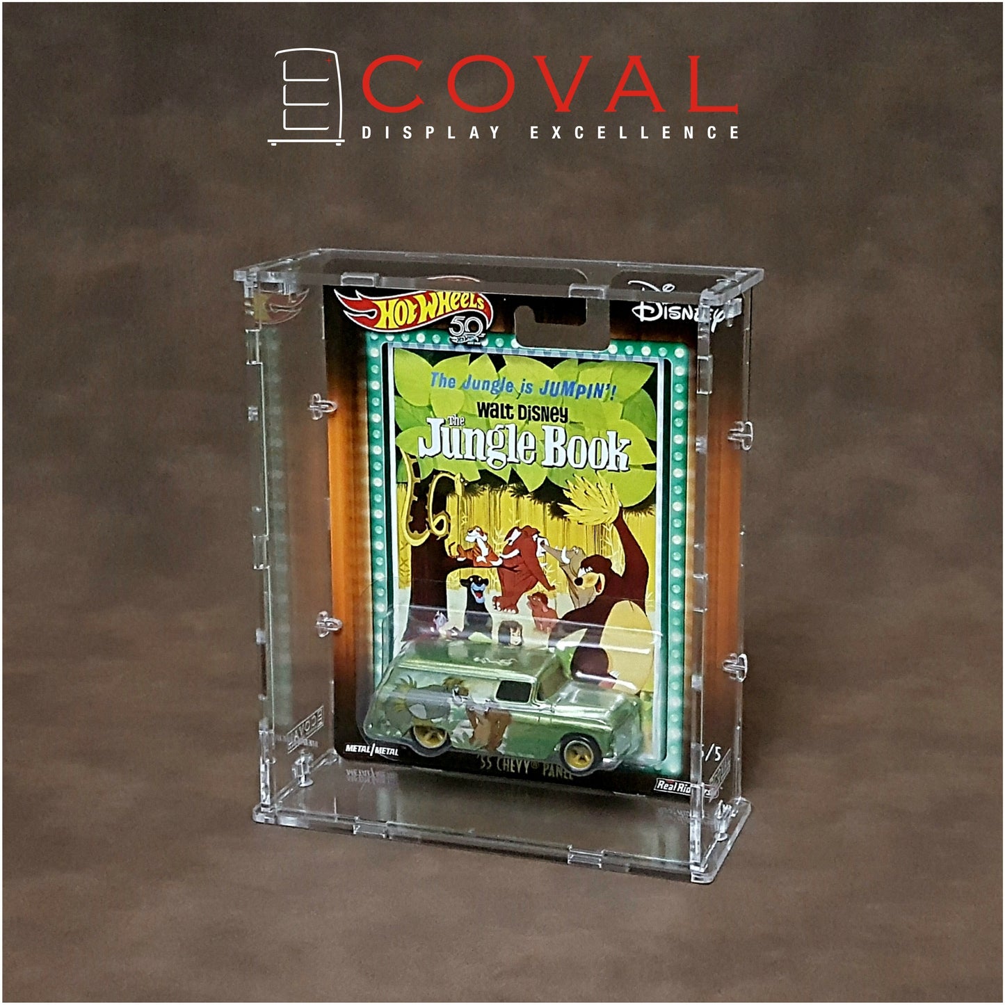 SWC-101 Acrylic Display Case for Single Wide Premium Carded Hot Wheels *Stackable *Wallmountable