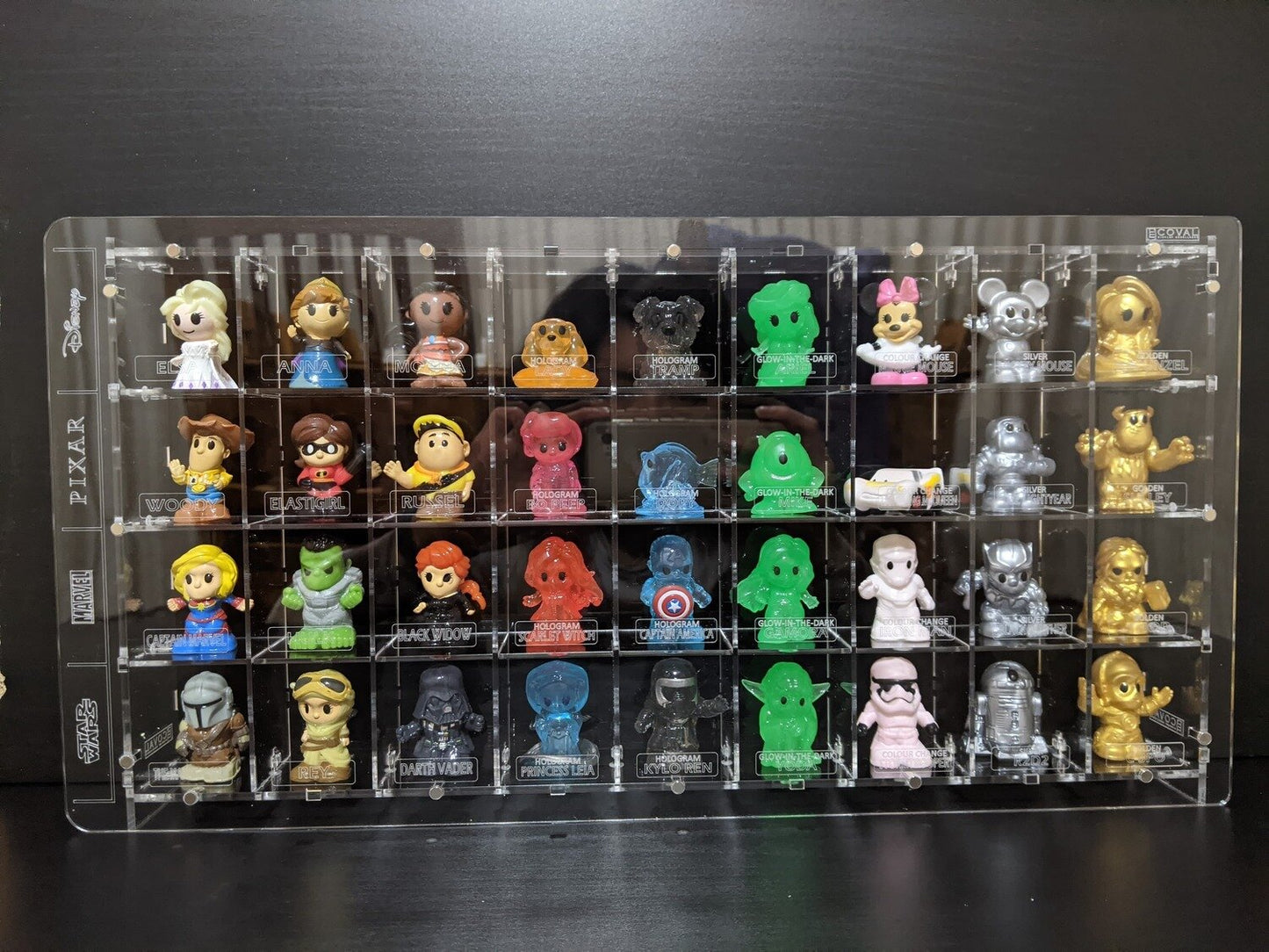 DMS-904 Woolworths Disney+ Ooshies Display Case - Holds Complete 36 Ooshies
