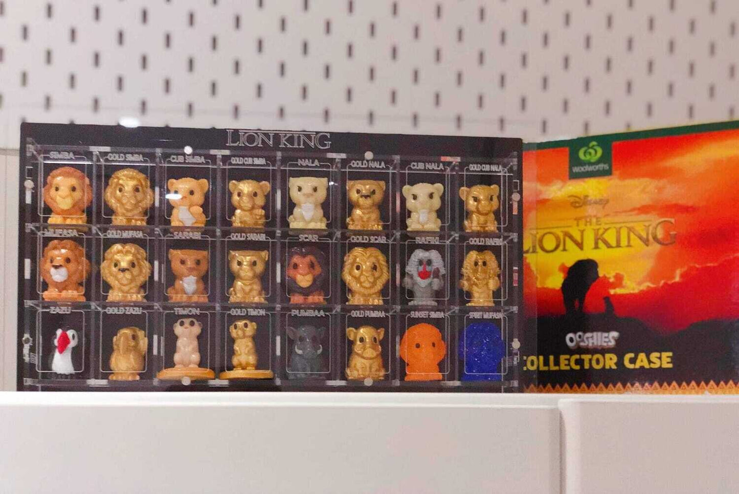 Lion King Ooshies Acrylic Display Case