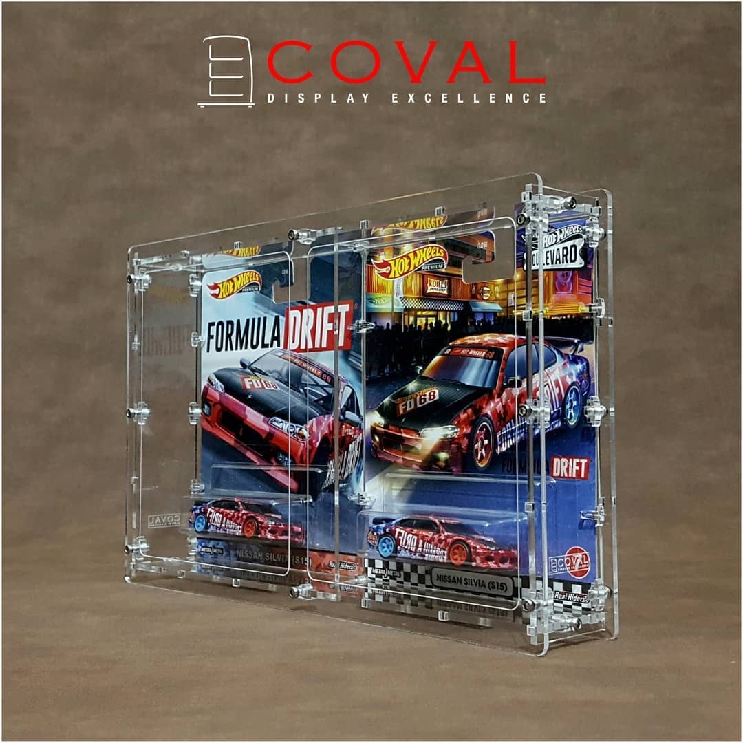HWC-201 Acrylic Display Case for Single Premium Wide Carded Hot Wheels