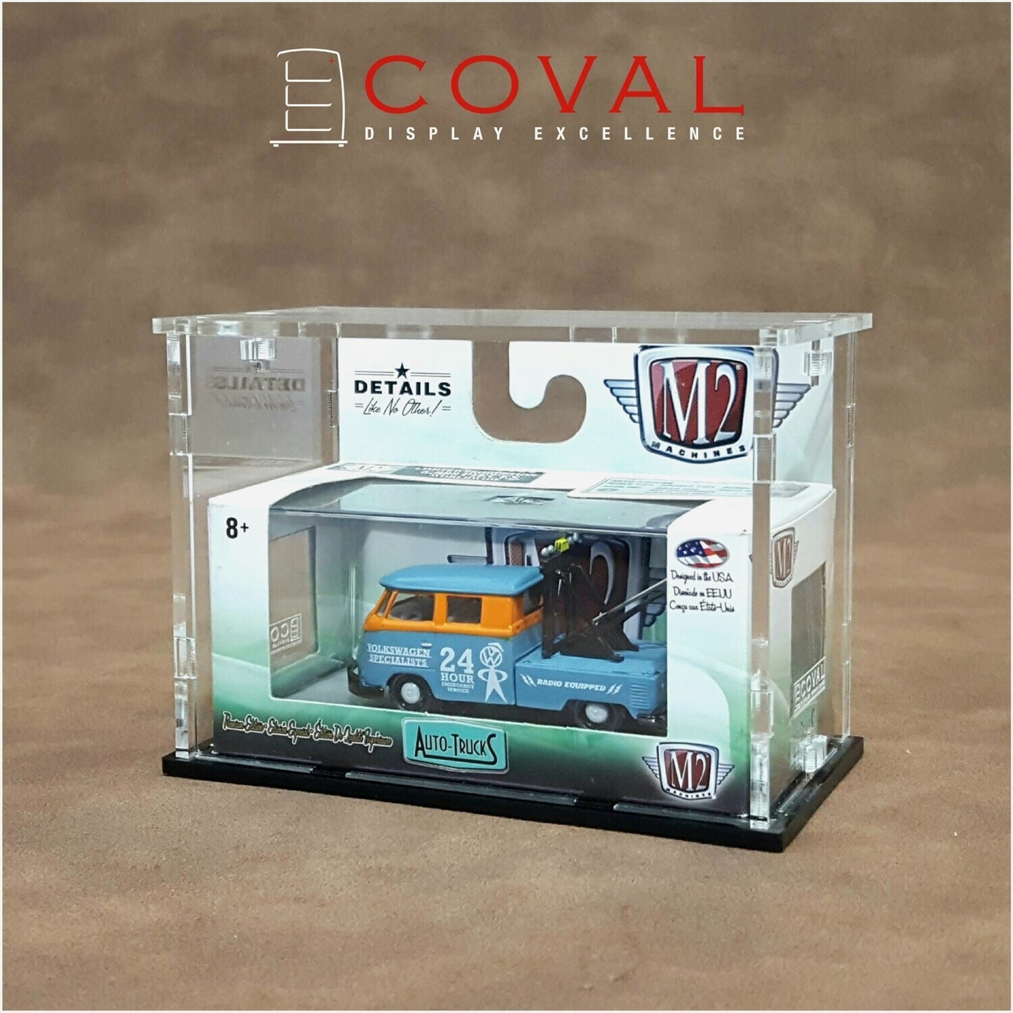 SMT-101 Acrylic Display Case for Single 1/64 M2 Machines Boxed Car