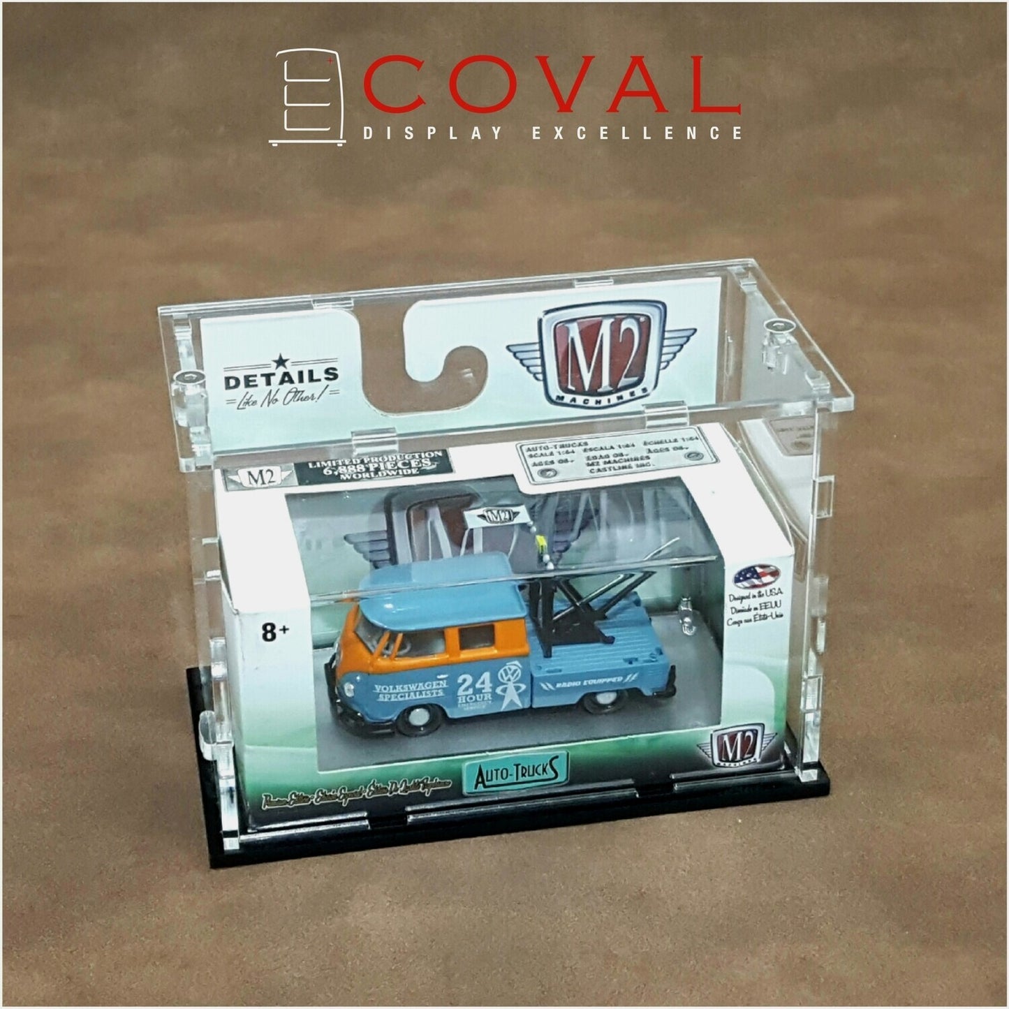 SMT-101 Acrylic Display Case for Single 1/64 M2 Machines Boxed Car