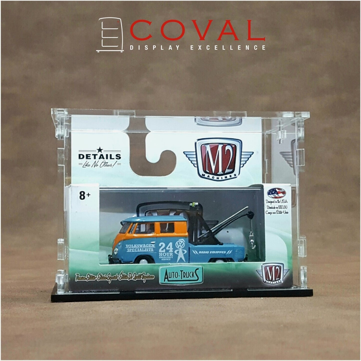 SMT-101 Acrylic Display Case for Single 1/64 M2 Machines Boxed Car