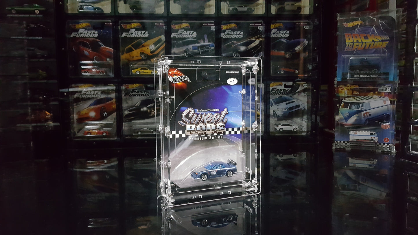 HSR-101 Acrylic Display Case for Single Carded Sweet Rods Premium Hot Wheels