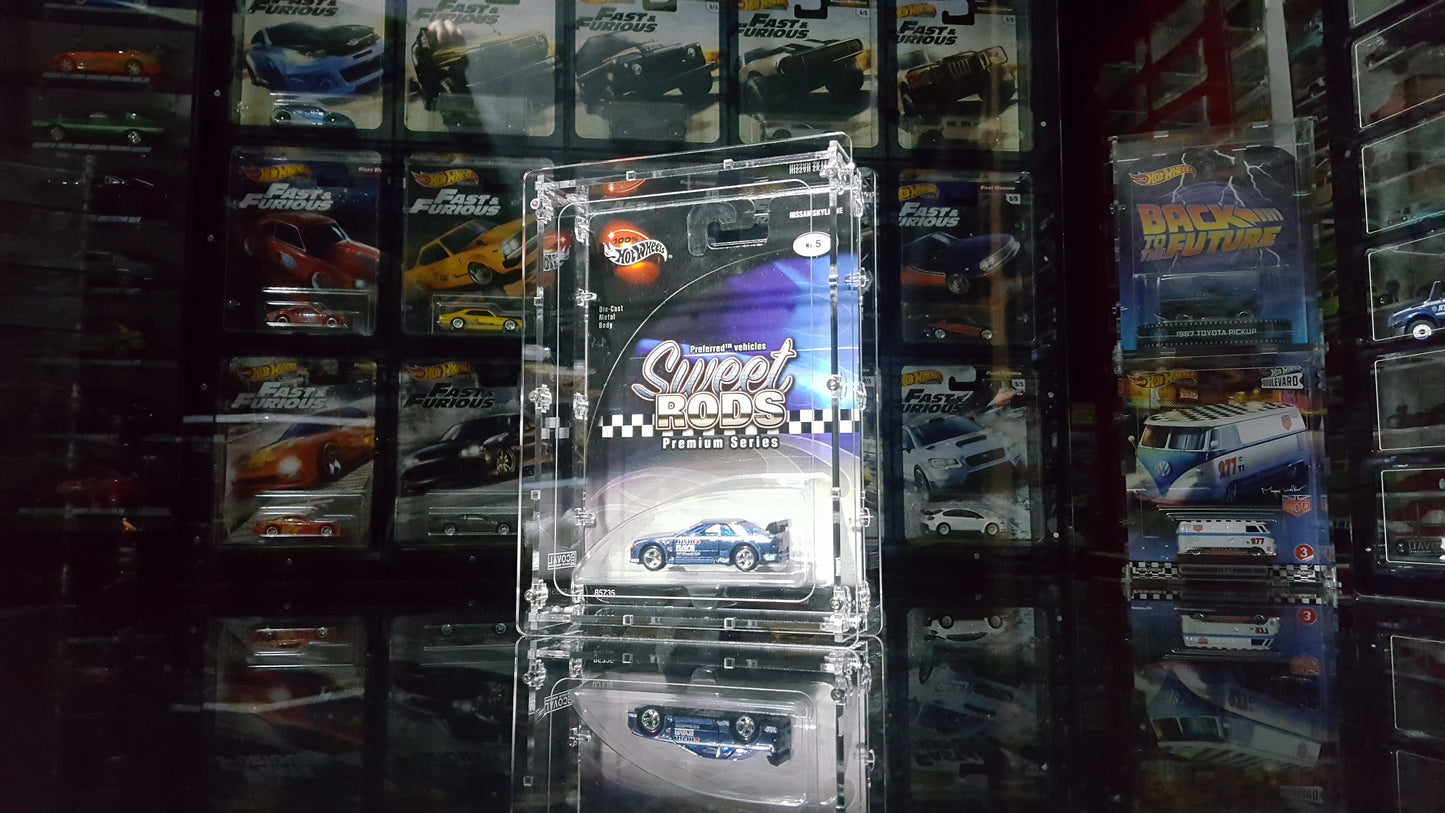 HSR-101 Acrylic Display Case for Single Carded Sweet Rods Premium Hot Wheels