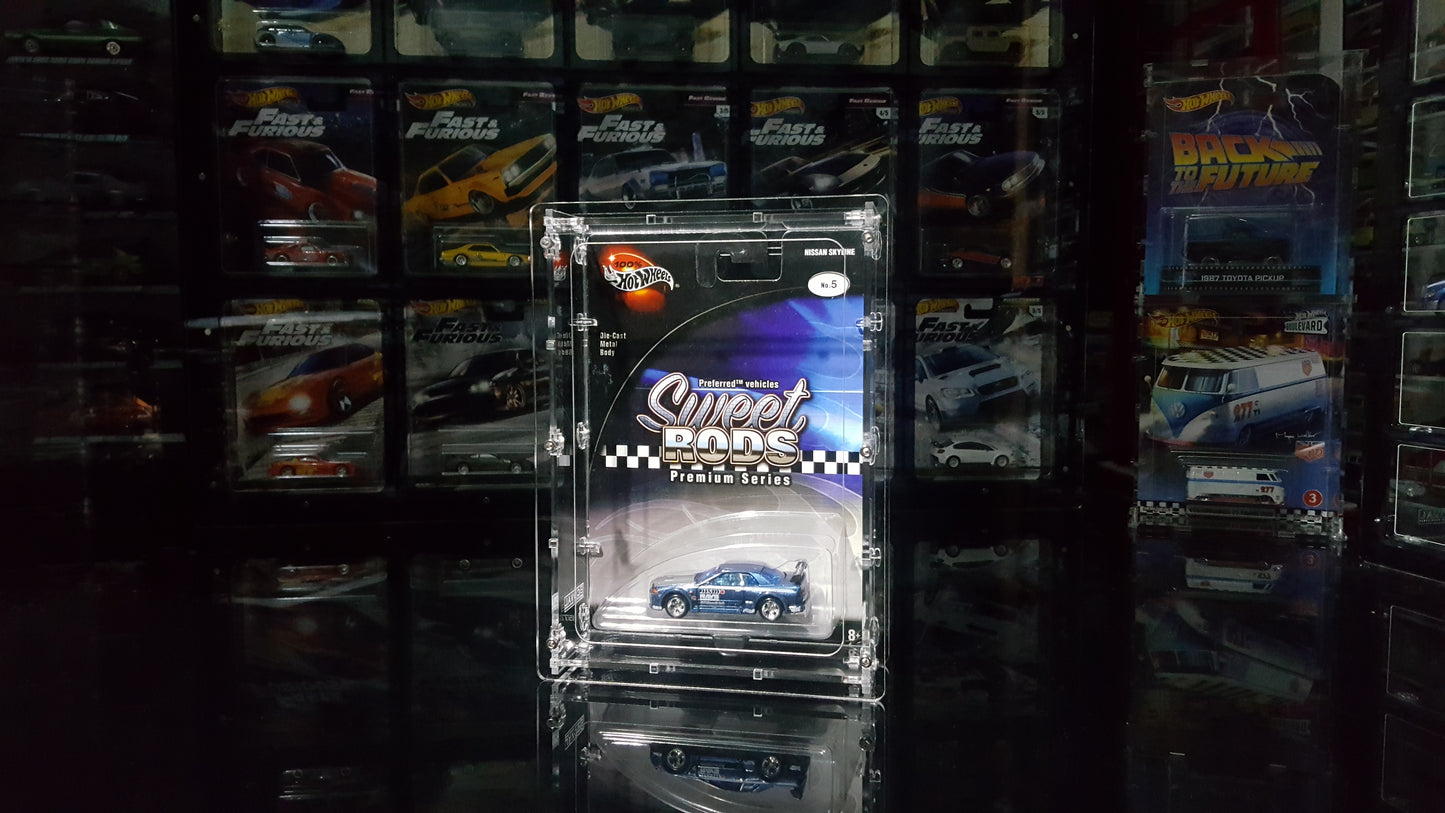 HSR-101 Acrylic Display Case for Single Carded Sweet Rods Premium Hot Wheels