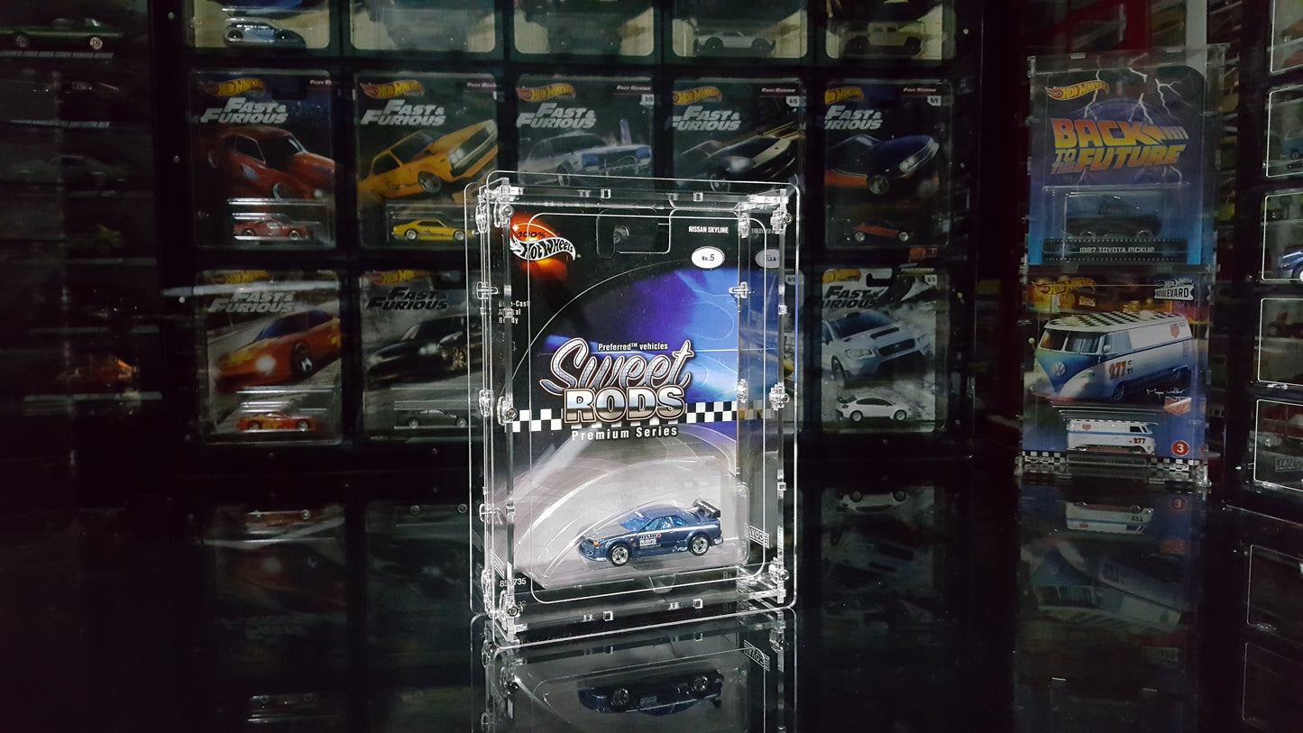 HSR-101 Acrylic Display Case for Single Carded Sweet Rods Premium Hot Wheels