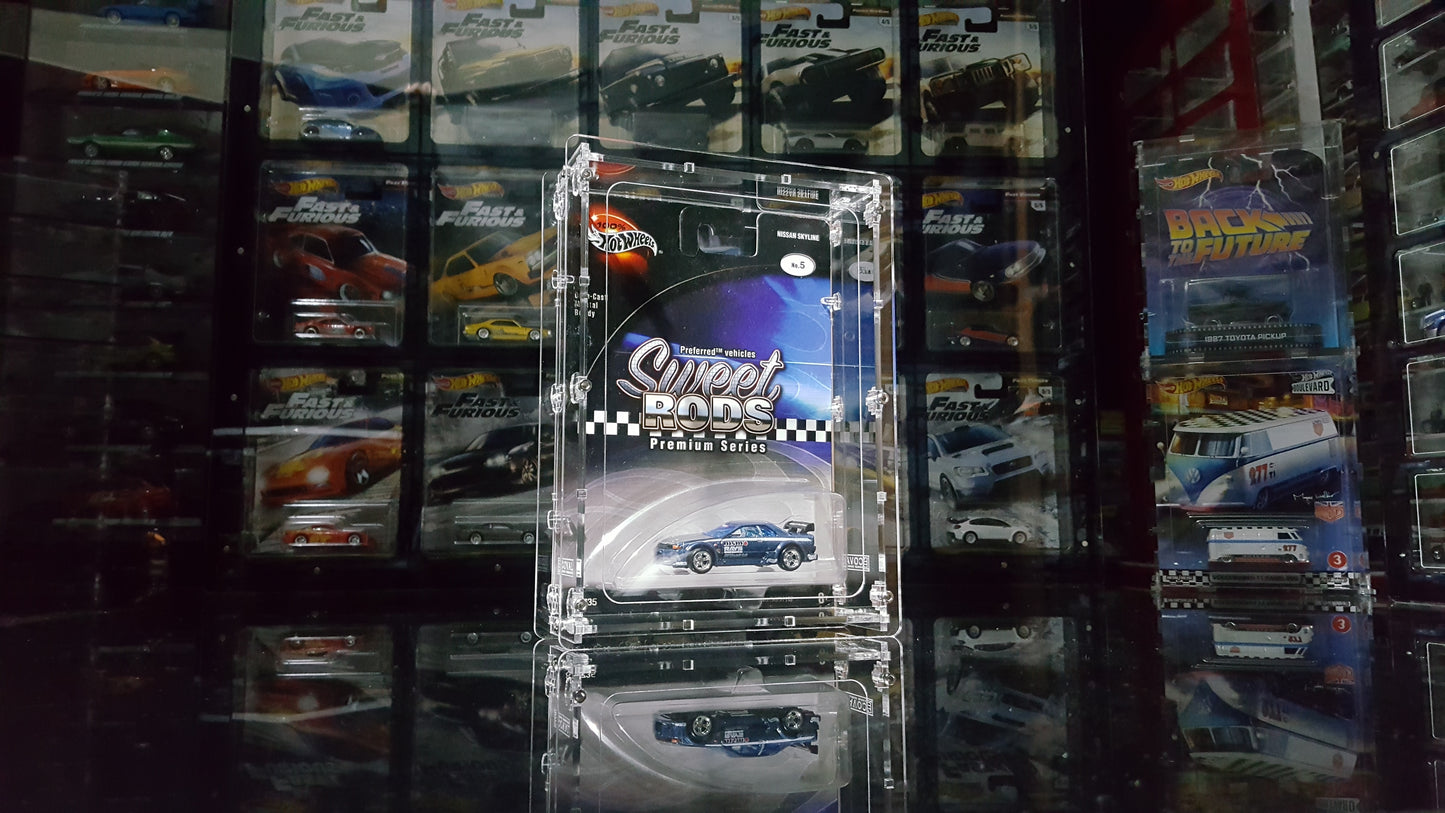 HSR-101 Acrylic Display Case for Single Carded Sweet Rods Premium Hot Wheels