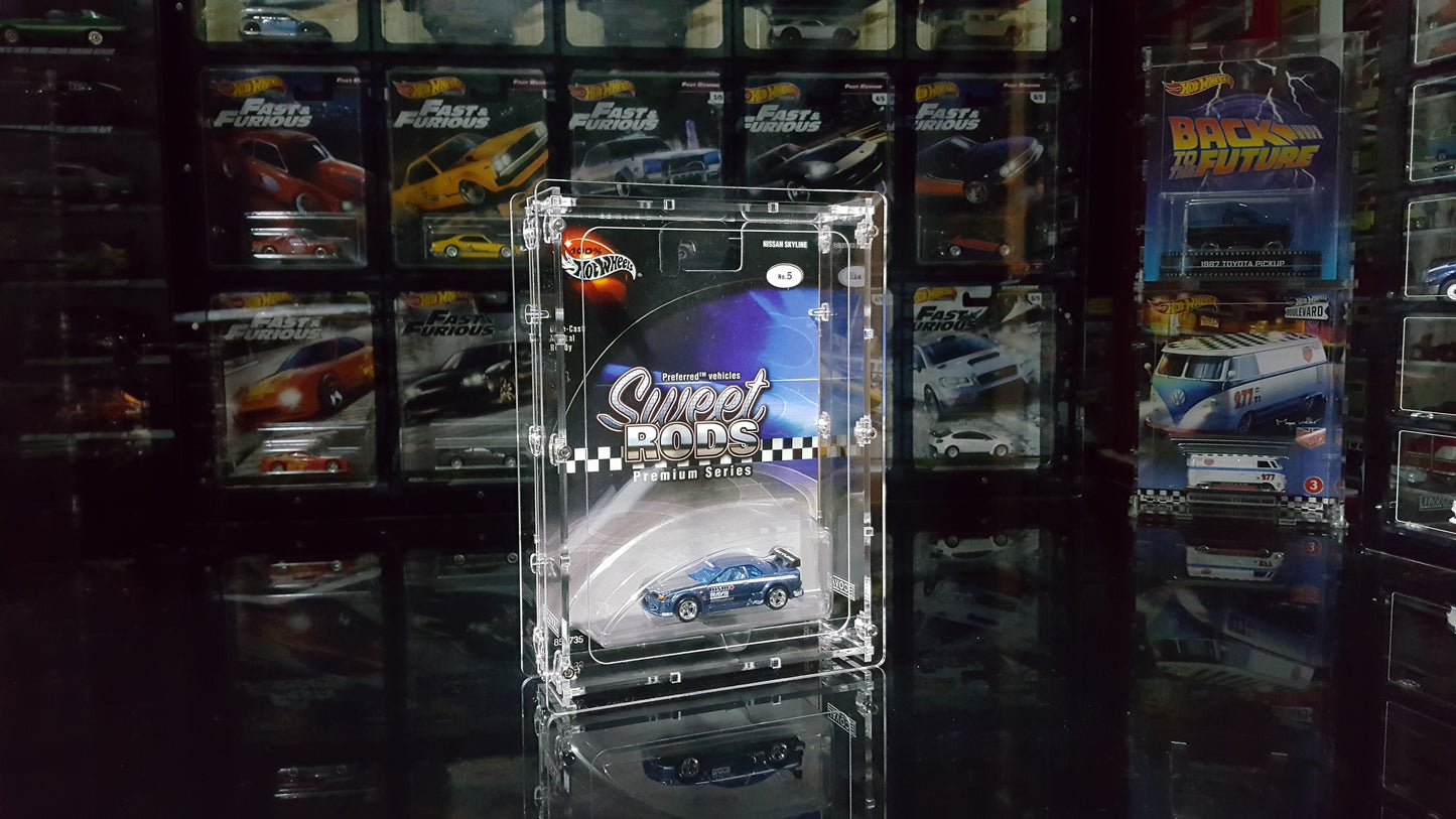 HSR-101 Acrylic Display Case for Single Carded Sweet Rods Premium Hot Wheels
