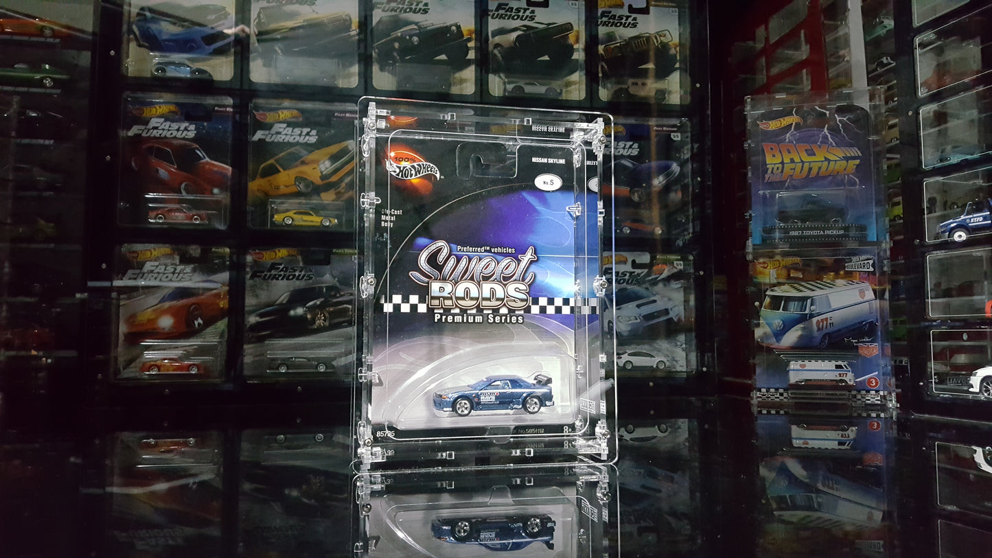 HSR-101 Acrylic Display Case for Single Carded Sweet Rods Premium Hot Wheels