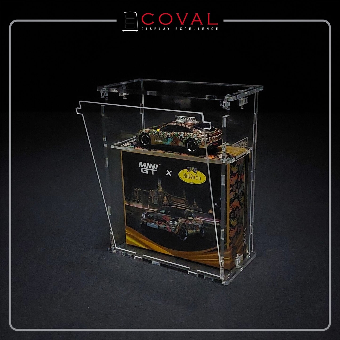 SMG-102LE Acrylic Display Cabinet for Single Limited Edition Mini GT Car and Box