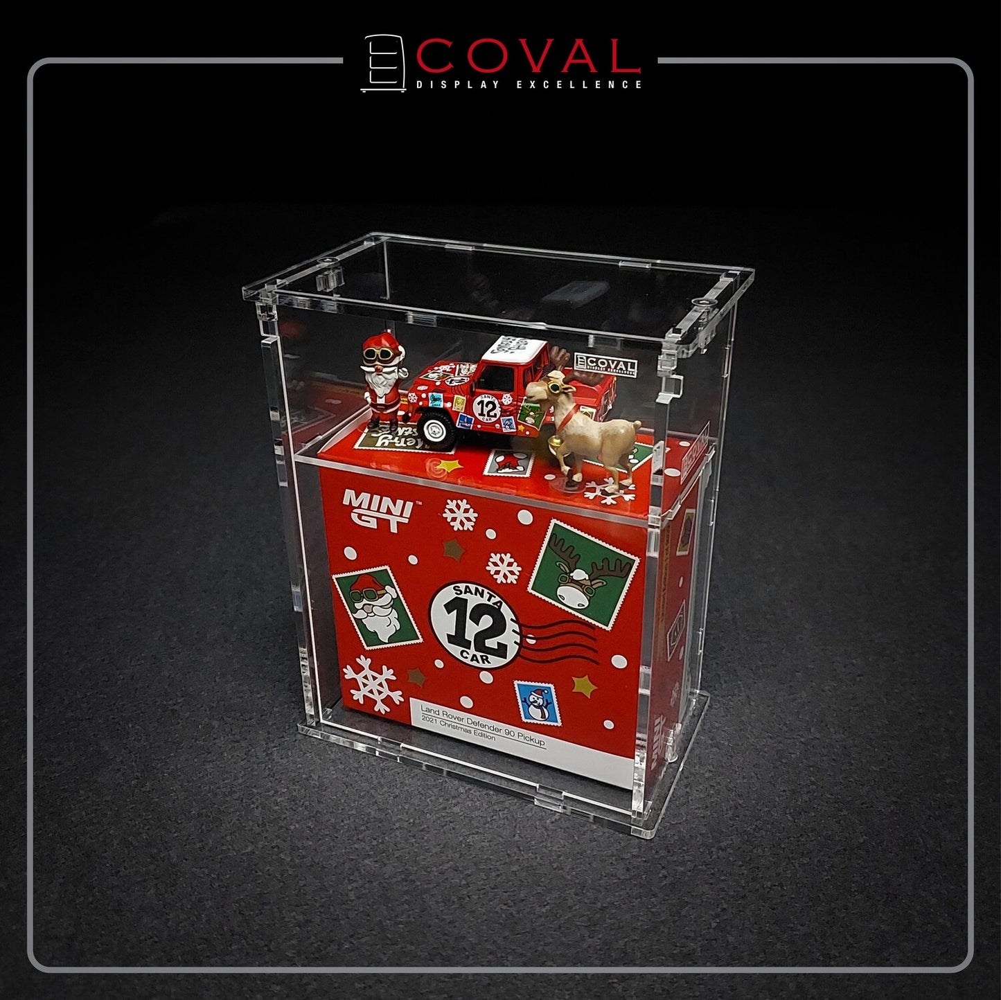 SMG-102LD Acrylic Display Cabinet for Single Limited Edition Mini GT Land Rover Car and Larger Box