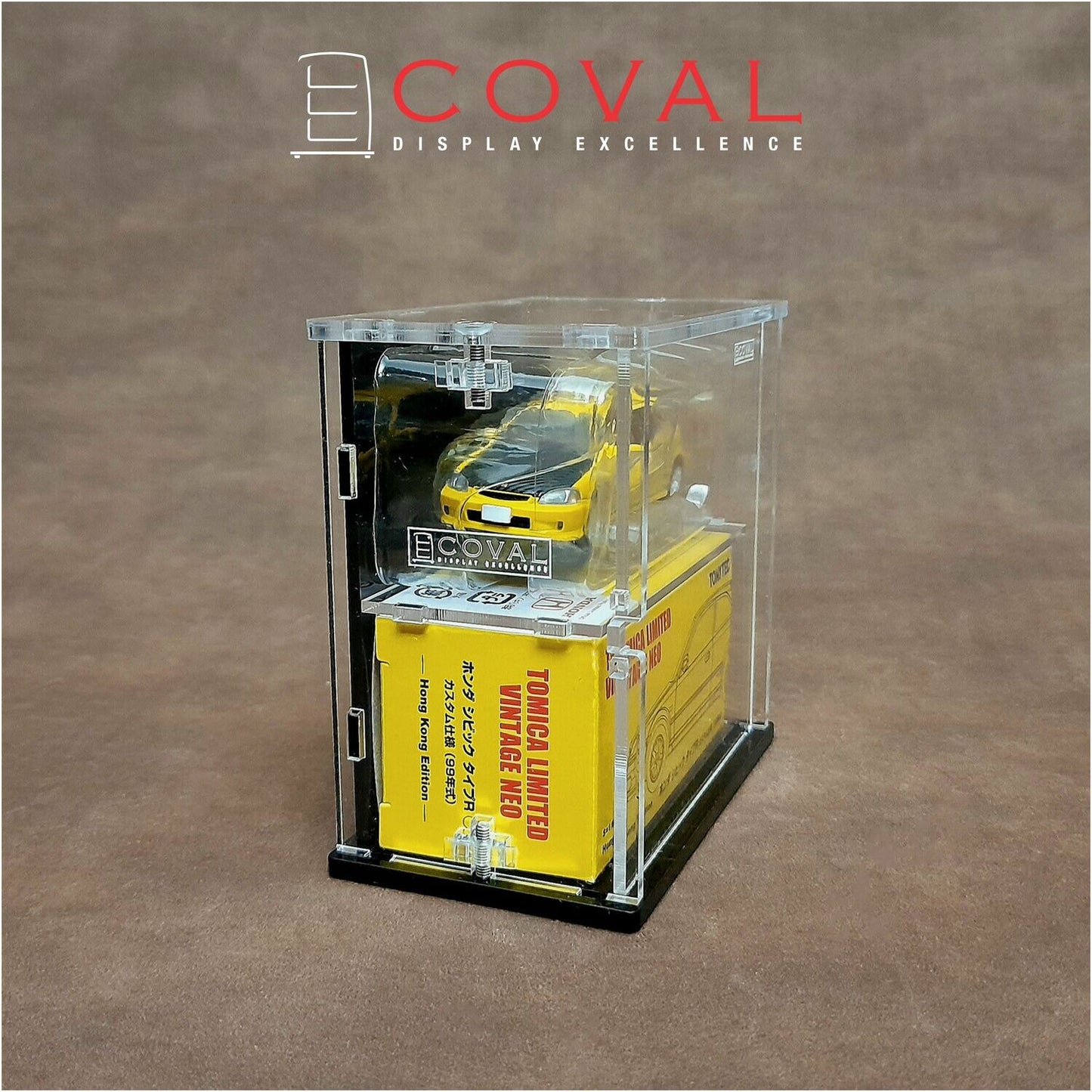 SLV-102B Acrylic Display Cabinet for Single Tomica Limited Vintage TLV 1:64 Car and Box