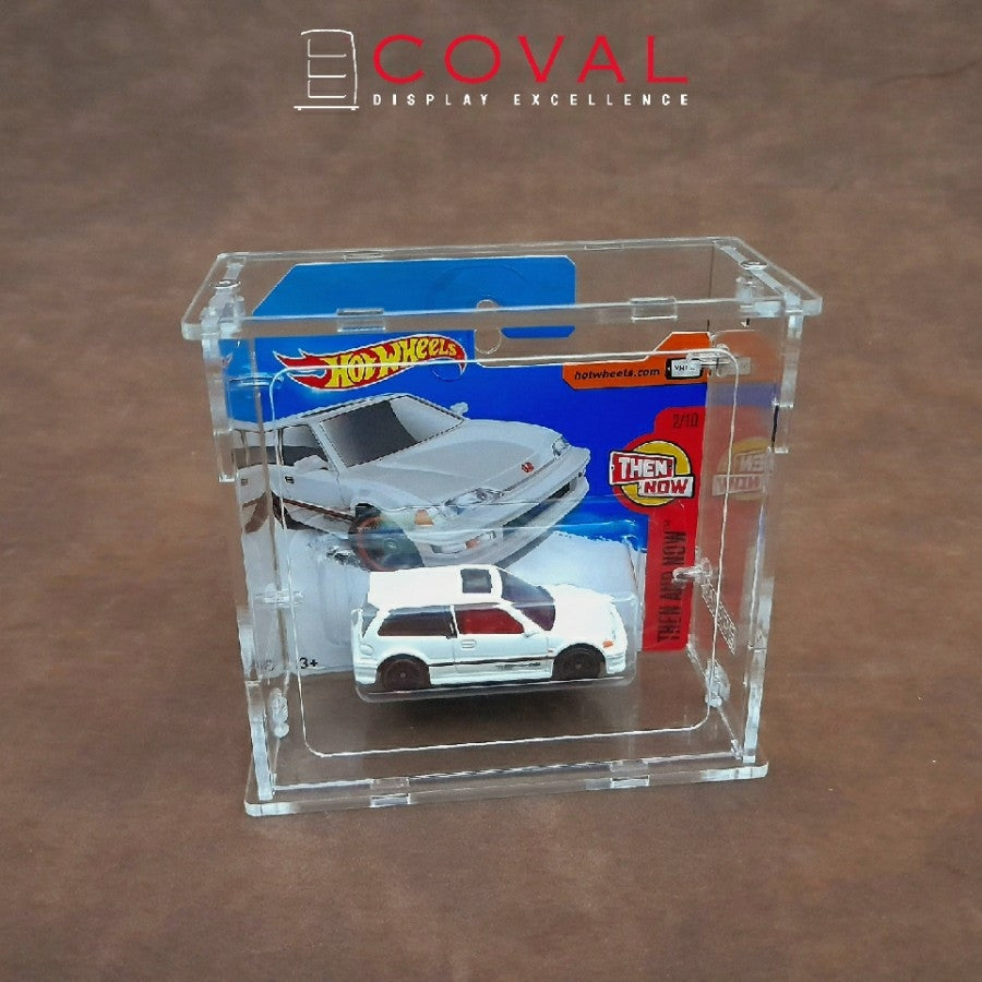 SSC-101 Acrylic Display Case for 1 x 1 Carded Mainline Short Card Hot Wheels *Stackable *Wallmountable