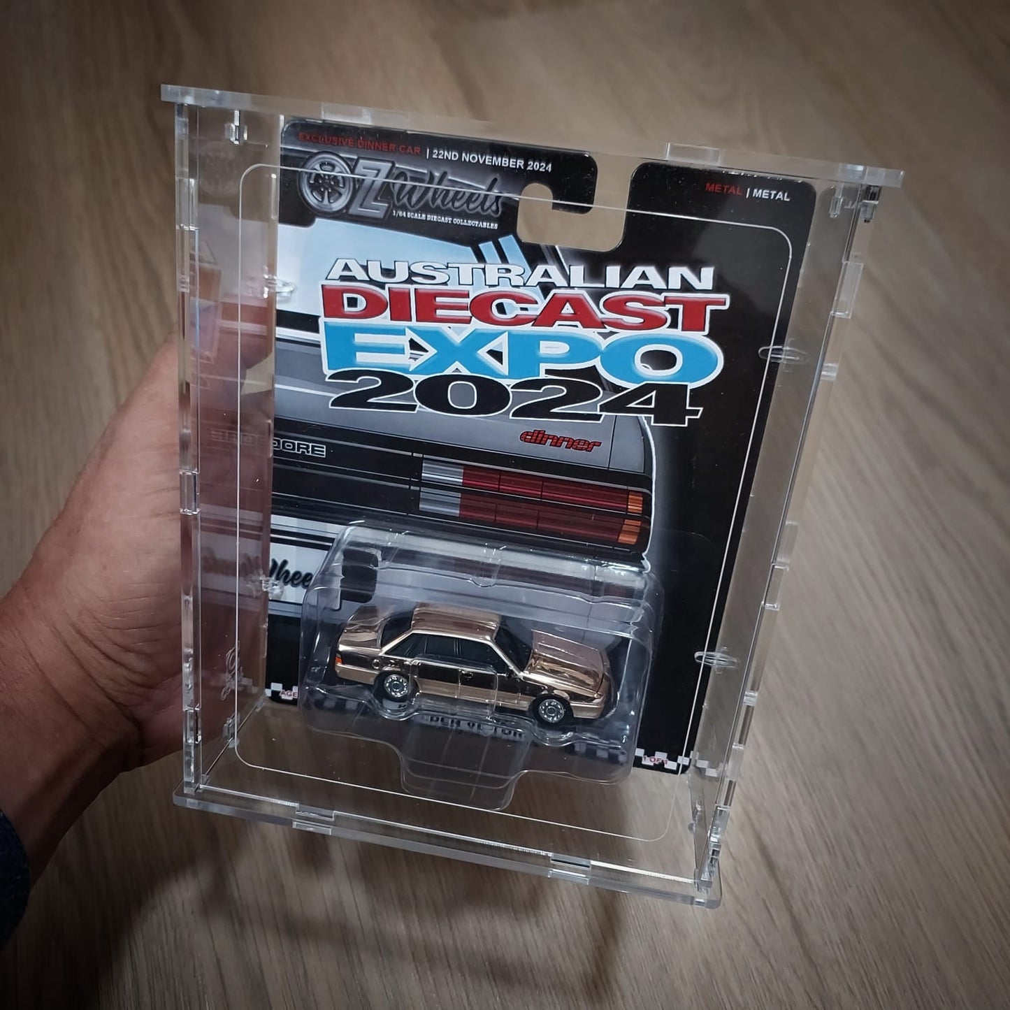 OZW-101T Acrylic DIsplay Case for Single Carded OZWheels Car