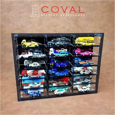HTC-306 Acrylic Wall Display for 3 x 6 Hot Wheels Team Transport Loose Car