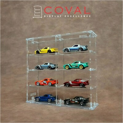 SMD-204 Acrylic Display Cabinet Holds 1/64 Loose Cars Holds 2 x 4