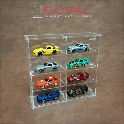 SMD-204 Acrylic Display Cabinet Holds 1/64 Loose Cars Holds 2 x 4