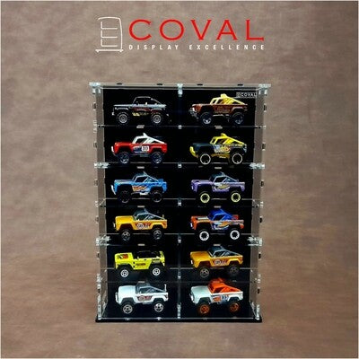 SMD-206 Acrylic Display Cabinet Holds 1/64 Loose Cars Holds 2 x 6