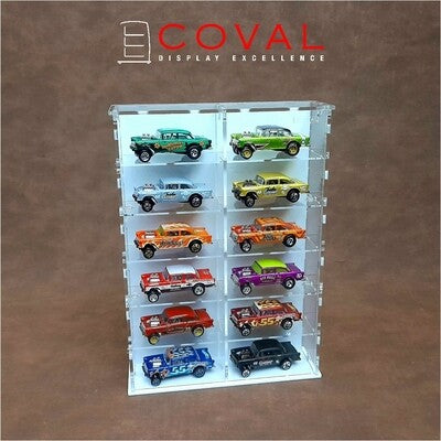 SMD-206 Acrylic Display Cabinet Holds 1/64 Loose Cars Holds 2 x 6