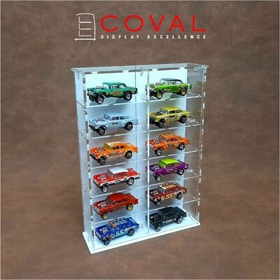 SMD-206 Acrylic Display Cabinet Holds 1/64 Loose Cars Holds 2 x 6