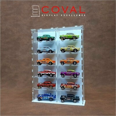 SMD-206 Acrylic Display Cabinet Holds 1/64 Loose Cars Holds 2 x 6