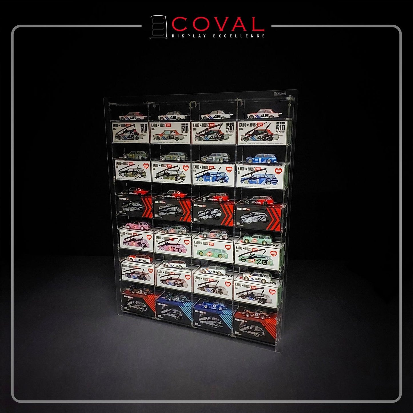 KWD-406 Acrylic Display Cabinet for Mini GT x Kaido House 24 Cars and Box