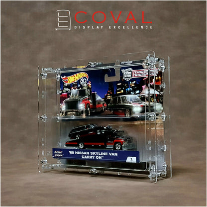 HXW-101 Acrylic Display Case for Single Carded Team Transport Hot Wheels