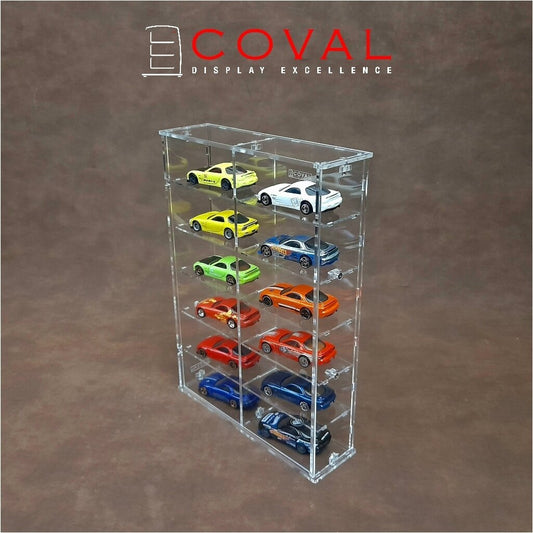 SMD-206C Acrylic Display Cabinet Holds 1/64 Loose Cars Holds 2 x 6