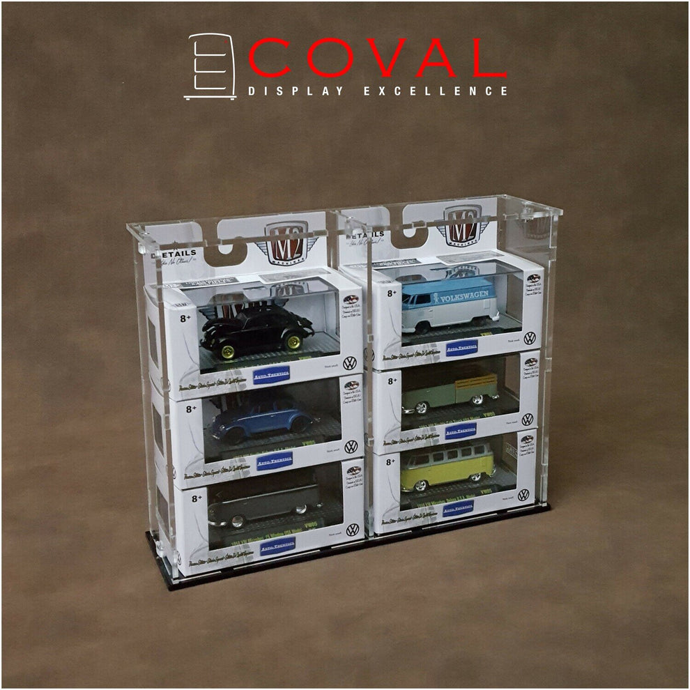 SMT-203 Acrylic Display Case for 1/64 M2 Machines Boxed Car - Holds 6 ...