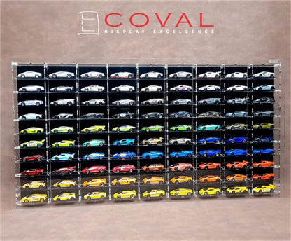 LST-910B Acrylic Wall Display for 1/64 Loose Car Holds 90