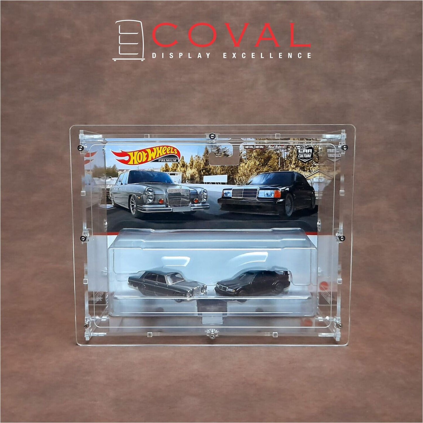 HTP-101 Acrylic Display Case for Two Packs Hot Wheels