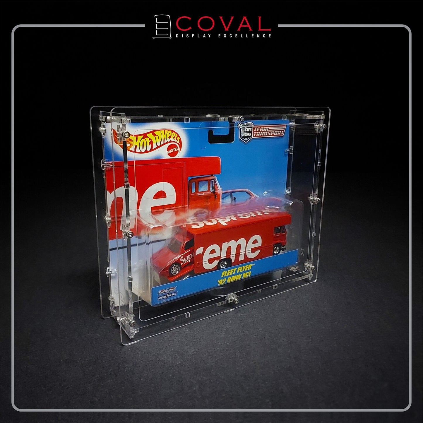 HXW-101 Acrylic Display Case for Single Carded Team Transport Hot Wheels