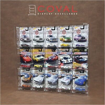 CRF-503 Acrylic Wall Display for 5 x 3 Hot Wheels RLC and Mainline