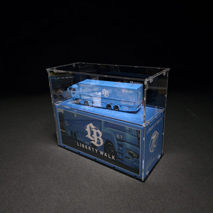 GCD-102LT Acrylic Display Case for GCD Models Long Truck and Packaging Box 1/64