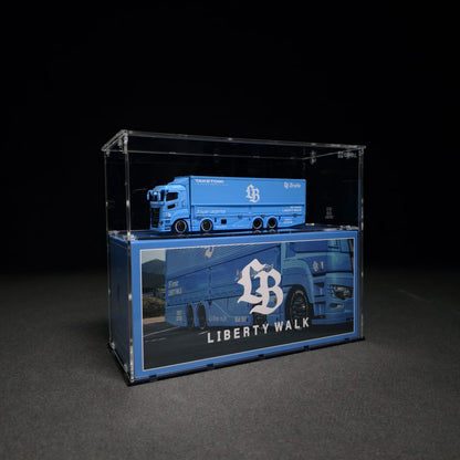 GCD-102LT Acrylic Display Case for GCD Models Long Truck and Packaging Box 1/64
